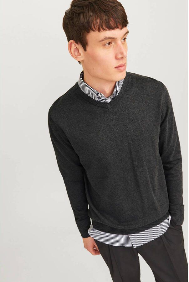 Jack & Jones Trui met V-hals JJEBASIC met V-hals ideaal voor herfst en dagelijks gebruik - Foto 2