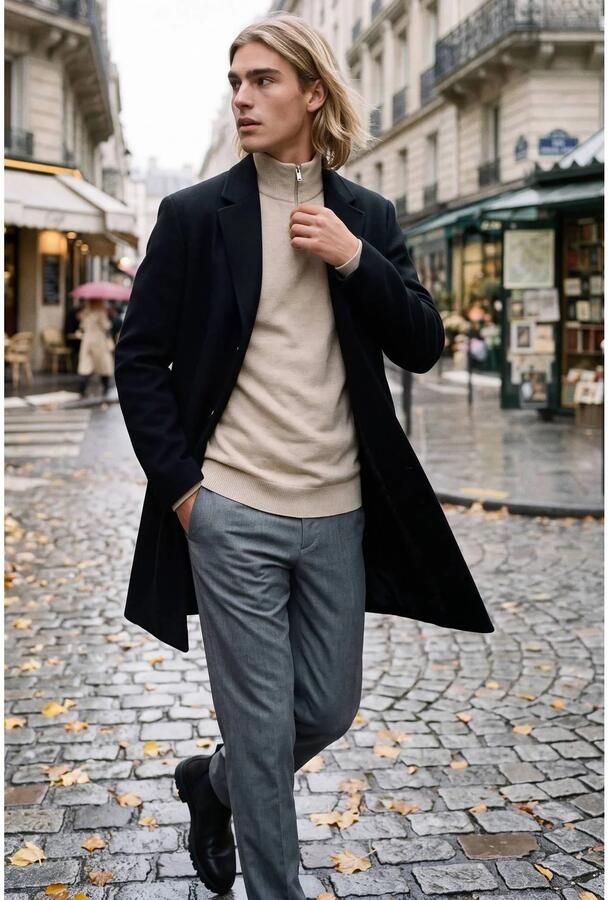 Jack & Jones Gebreide trui EMIL KNIT HALF ZIP met korte ritssluiting in troyer-look - Foto 2