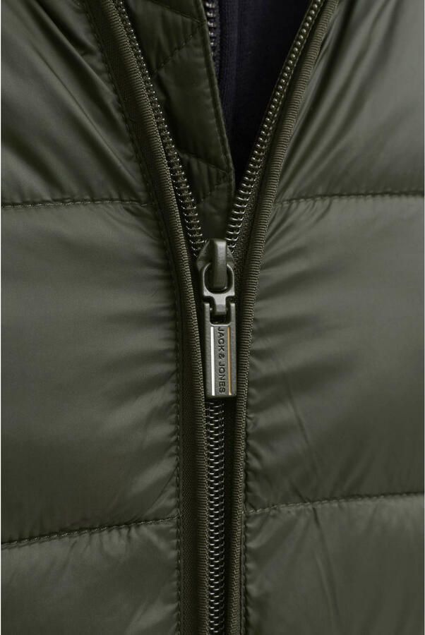 JACK & JONES ESSENTIALS quilted gewatteerde jas donkergroen - Foto 2