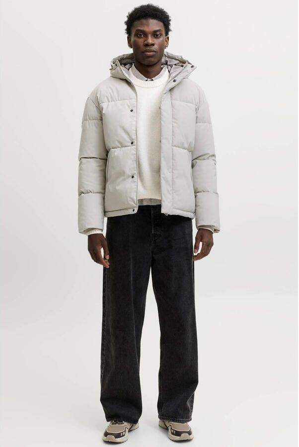 JACK & JONES ESSENTIALS pufferjas beige - Foto 3