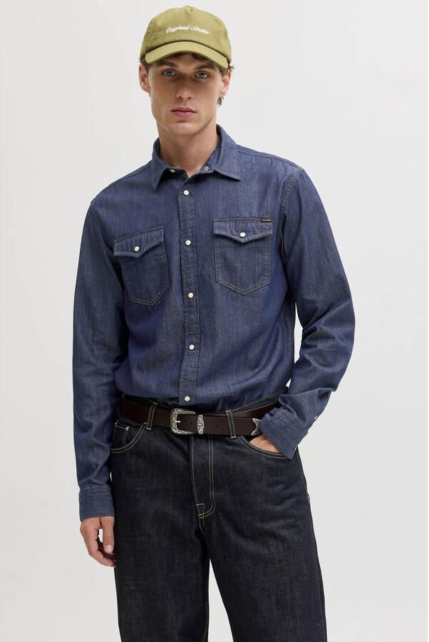 Jack & jones Slim fit vrijetijdsoverhemd met kentkraag model 'ESHERIDAN''