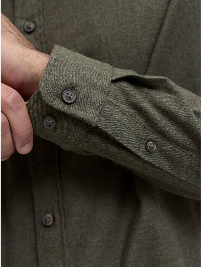 Jack & Jones Overhemd met lange mouwen JJECLASSIC MELANGE SHIRT L S NOOS