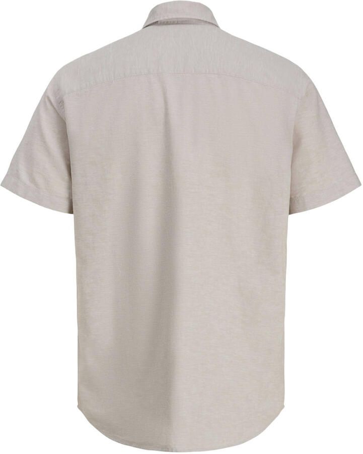 Jack & jones regular fit vrijetijdsoverhemd van mix van katoen en linnen - Foto 2