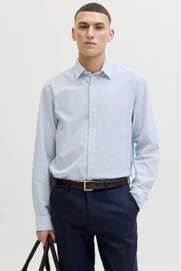 Jack & jones regular fit vrijetijdsoverhemd met kentkraag model 'BREEZE'