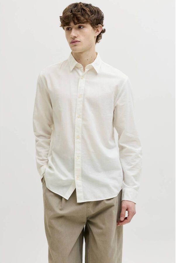 Jack & jones regular fit vrijetijdsoverhemd met kentkraag model 'BREEZE'