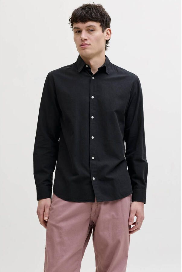 Jack & jones regular fit vrijetijdsoverhemd met kentkraag model 'BREEZE'