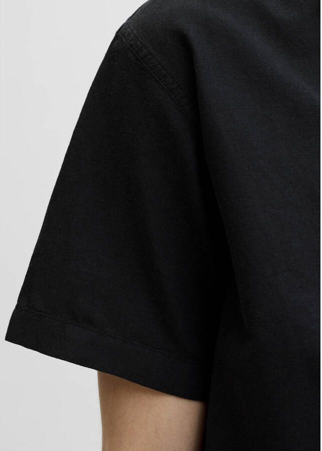 Jack & jones regular fit vrijetijdsoverhemd van mix van katoen en linnen - Foto 3