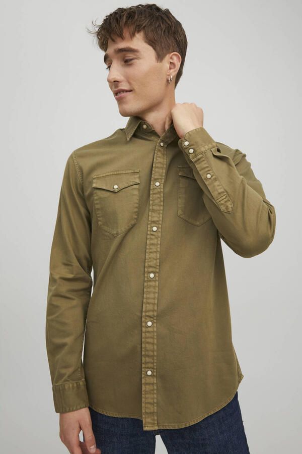 Jack & Jones Jeans overhemd JJESHERIDAN in workwear-stijl met robuuste katoenkwaliteit