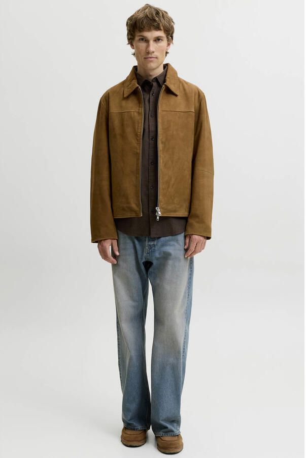 JACK & JONES ESSENTIALS regular fit casual overhemd mulch - Foto 3