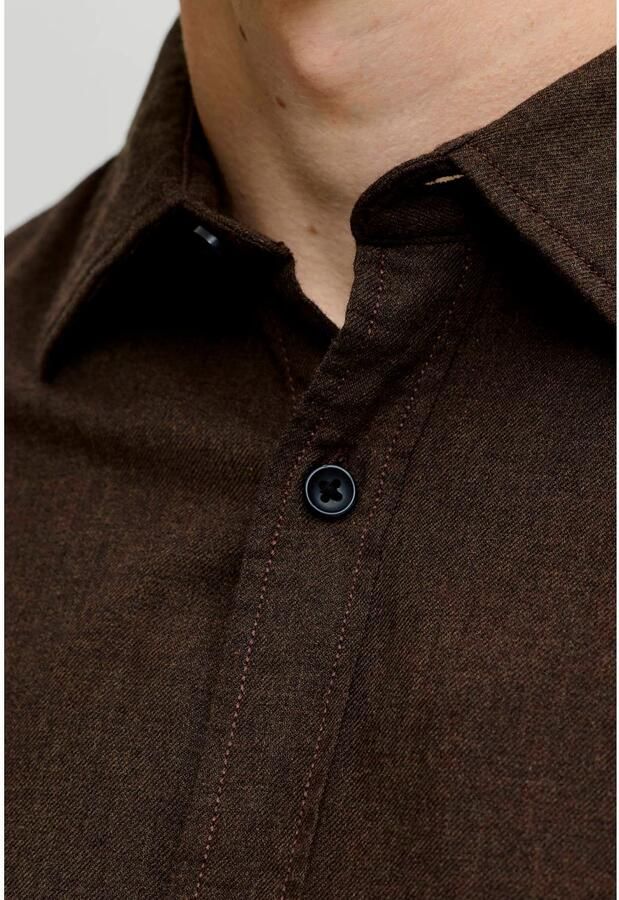 JACK & JONES ESSENTIALS regular fit casual overhemd mulch - Foto 2