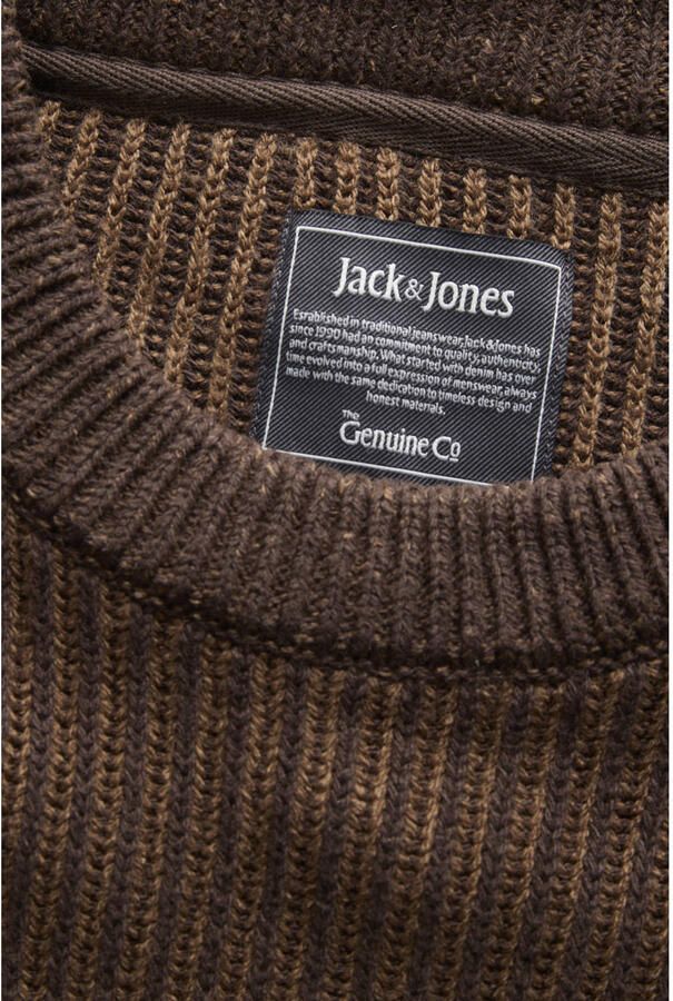Jack & jones Slim Fit gebreide pullover van katoenmix model 'DOVER' - Foto 2