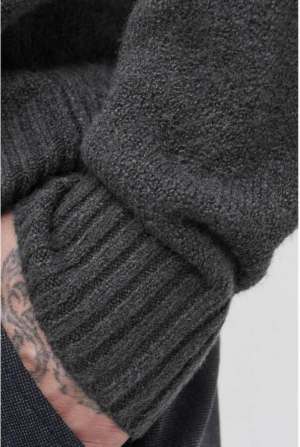 JACK & JONES ESSENTIALS regular fit gebreide trui met wol antraciet - Foto 2