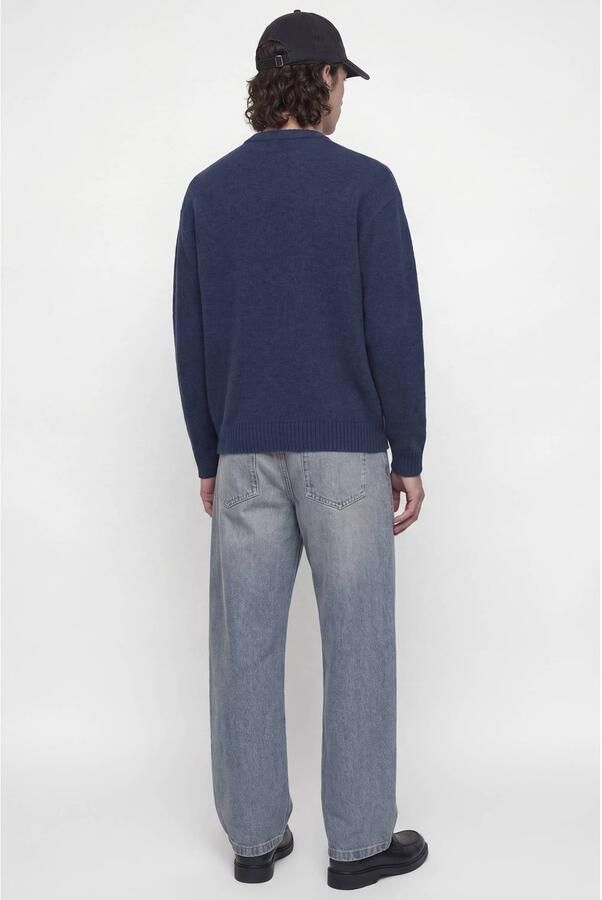 JACK & JONES ESSENTIALS regular fit gebreide trui met wol blauw - Foto 2