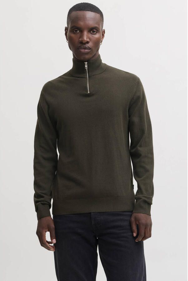 JACK & JONES ESSENTIALS regular fit gebreide trui rosin