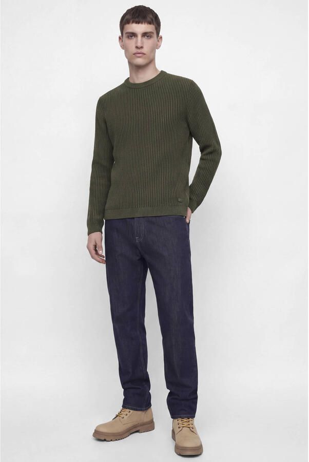 Jack & jones Slim Fit gebreide pullover van katoenmix model 'DOVER' - Foto 2