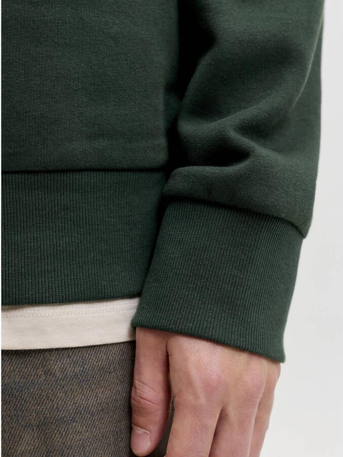 JACK & JONES ESSENTIALS regular fit hoodie met print groen - Foto 3