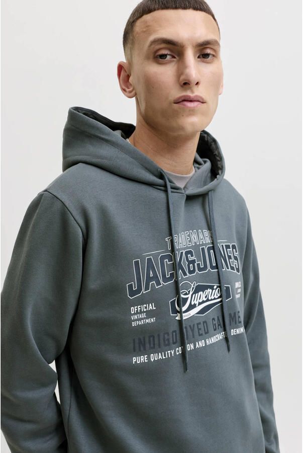 JACK & JONES ESSENTIALS regular fit hoodie met print turbulence - Foto 3