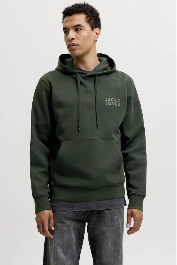JACK & JONES ESSENTIALS regular fit hoodie scarab