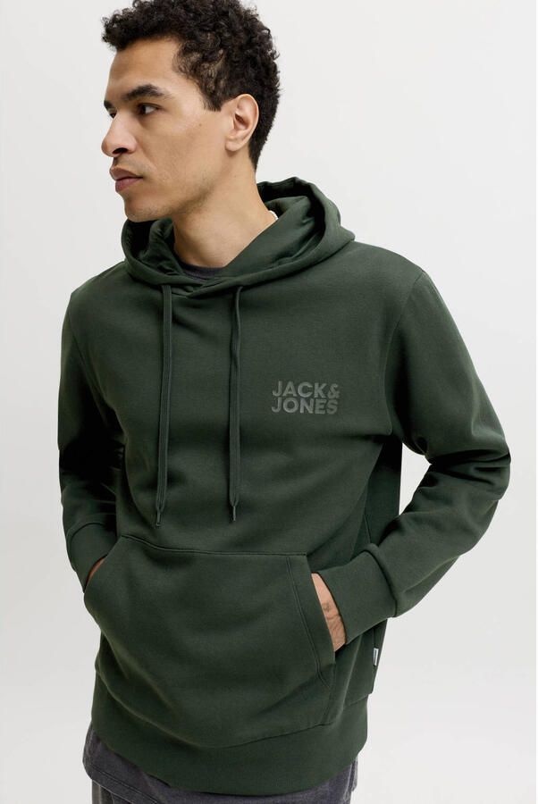 JACK & JONES ESSENTIALS regular fit hoodie scarab - Foto 3