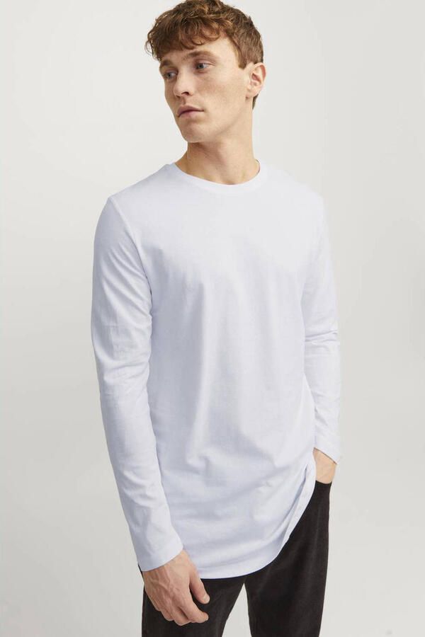 Jack & jones T-shirt met lange mouwen Jack Jones Basic o-neck White Heren - Foto 5