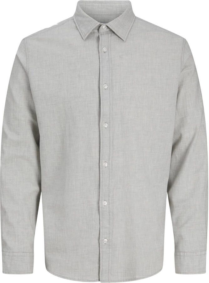 JACK & JONES ESSENTIALS regular fit overhemd lichtgrijs - Foto 2