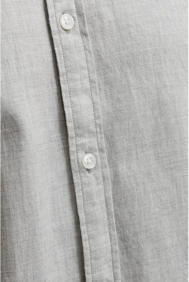 JACK & JONES ESSENTIALS regular fit overhemd lichtgrijs - Foto 3