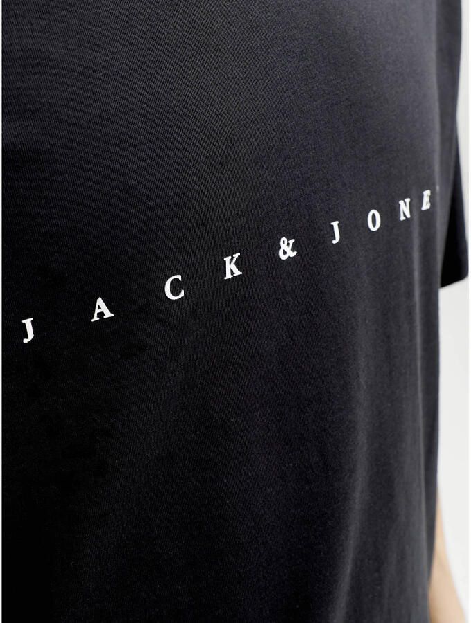 Jack & Jones Shirt met ronde hals JJESTAR met pigmentprint en katoengevoel