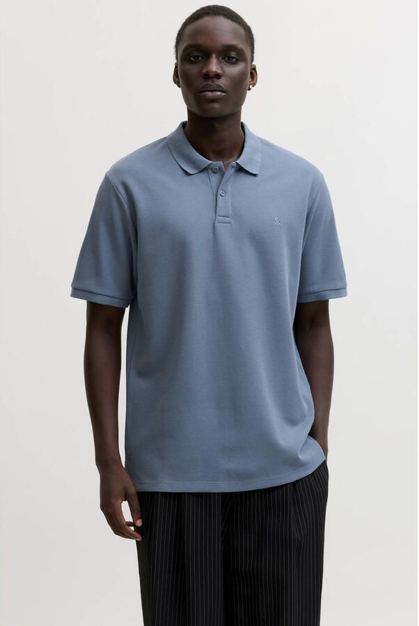 Jack & jones regular fit poloshirt met structuurpatroon model 'AUSTIN'