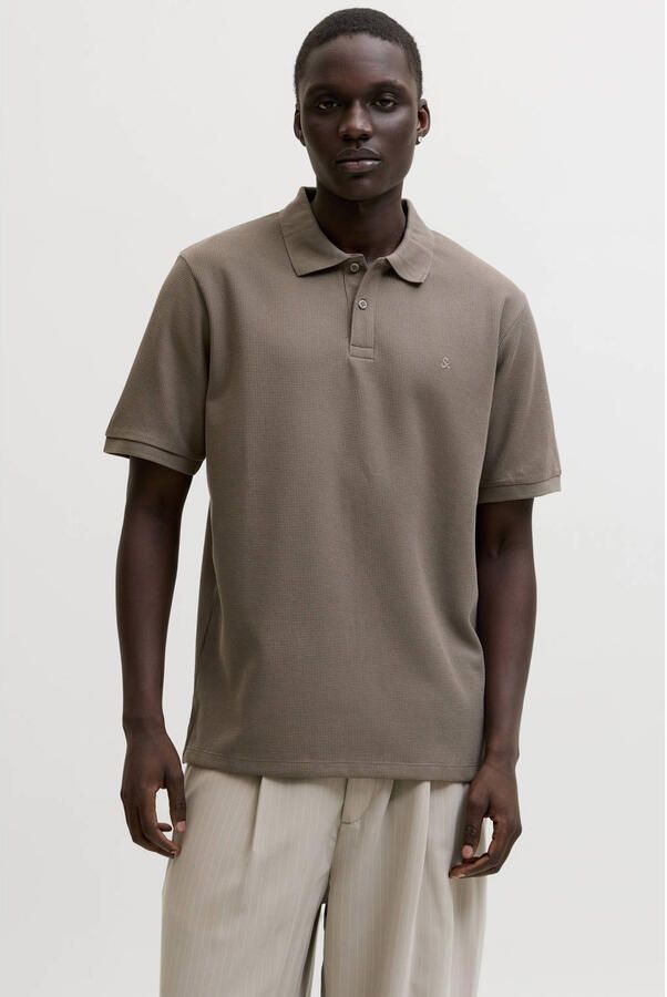 Jack & jones regular fit poloshirt met structuurpatroon model 'AUSTIN'