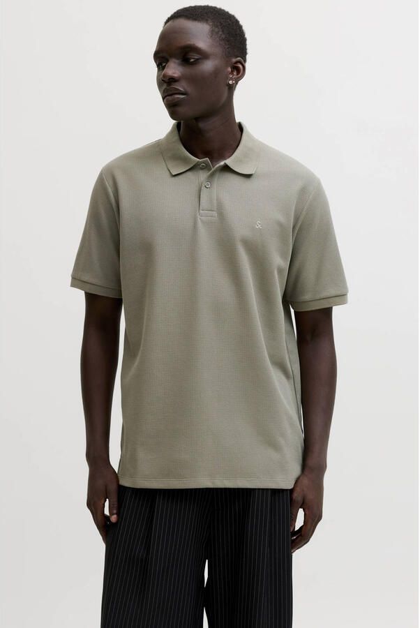 Jack & jones regular fit poloshirt met structuurpatroon model 'AUSTIN'