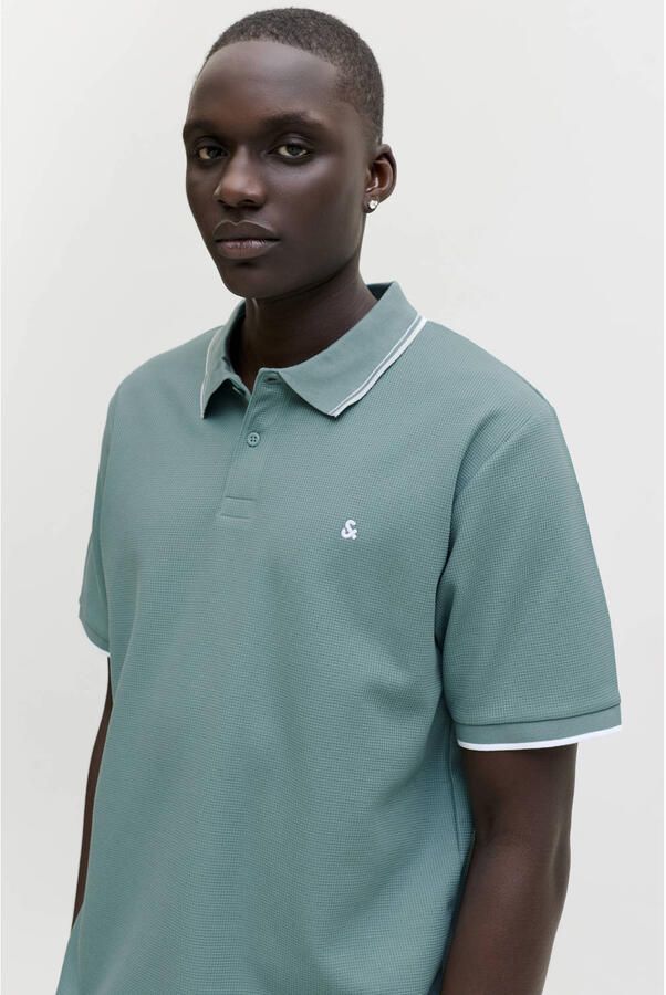 Jack & jones regular fit poloshirt met structuurpatroon model 'AUSTIN' - Foto 3