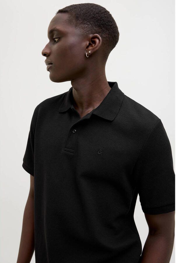 Jack & jones regular fit poloshirt met structuurpatroon model 'AUSTIN'