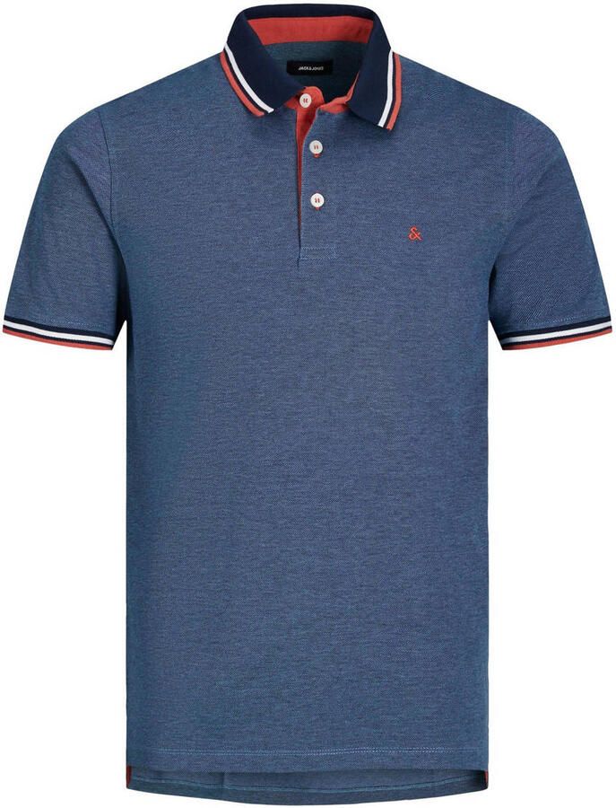 Jack & Jones Poloshirt JJEPAULOS in duopack met logoborduring en comfort effen met kleuraccent modieus smal katoen polokraag (2-delig Set van 2) - Foto 2