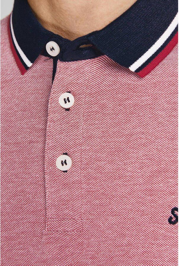 Jack & Jones Poloshirt JJEPAULOS in duopack met logoborduring en comfort effen met kleuraccent modieus smal katoen polokraag (2-delig Set van 2) - Foto 2