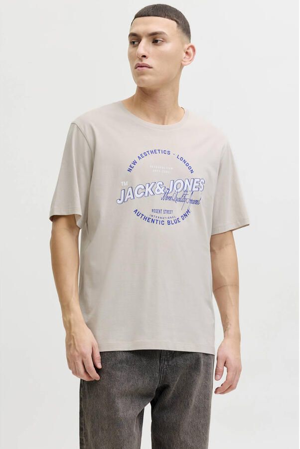 JACK & JONES ESSENTIALS regular T-shirt beige