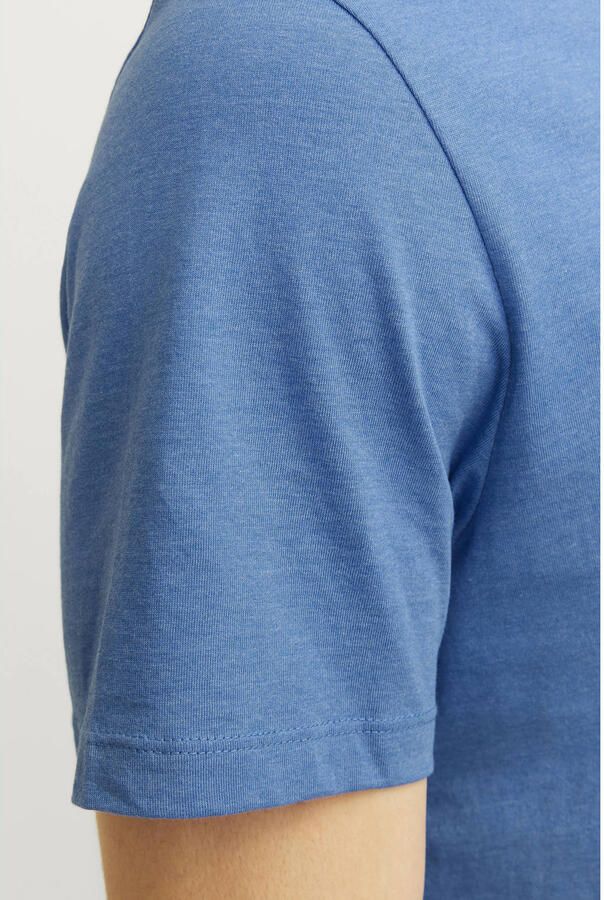 Jack & Jones Shirt met ronde hals JJEORGANIC MELANGE TEE SS O-NECK NOOS