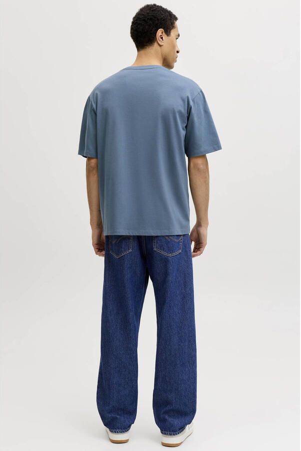 JACK & JONES ESSENTIALS regular T-shirt blauw - Foto 3