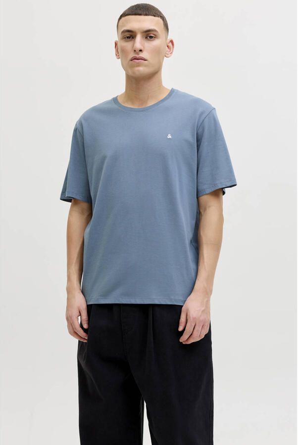 JACK & JONES ESSENTIALS regular T-shirt blauw