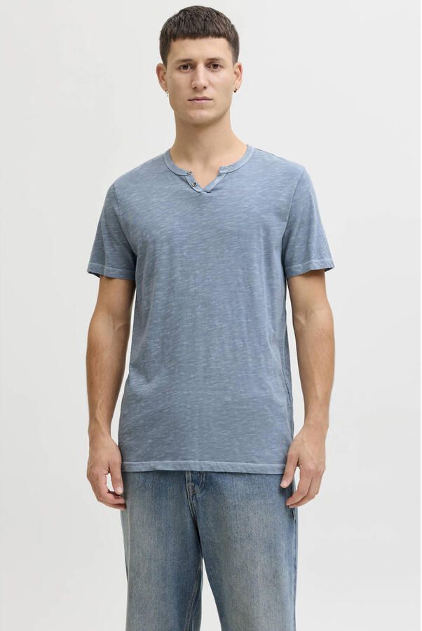 JACK & JONES ESSENTIALS regular T-shirt blauw