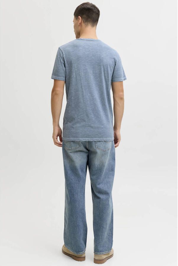 JACK & JONES ESSENTIALS regular T-shirt blauw - Foto 3