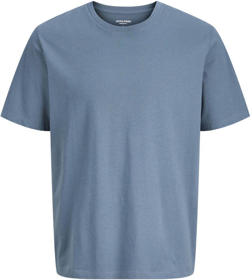 JACK & JONES ESSENTIALS regular T-shirt blauw