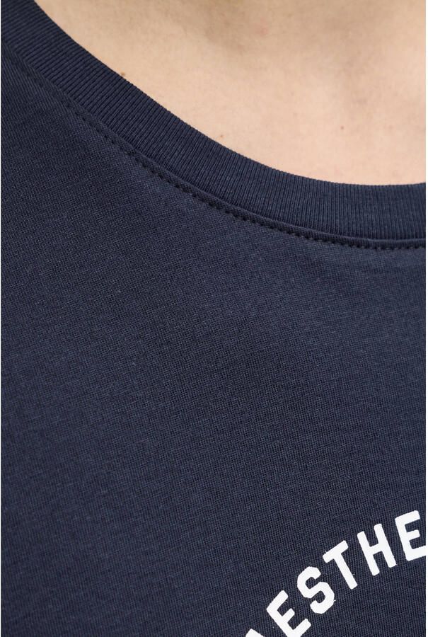 JACK & JONES ESSENTIALS regular T-shirt donkerblauw - Foto 3