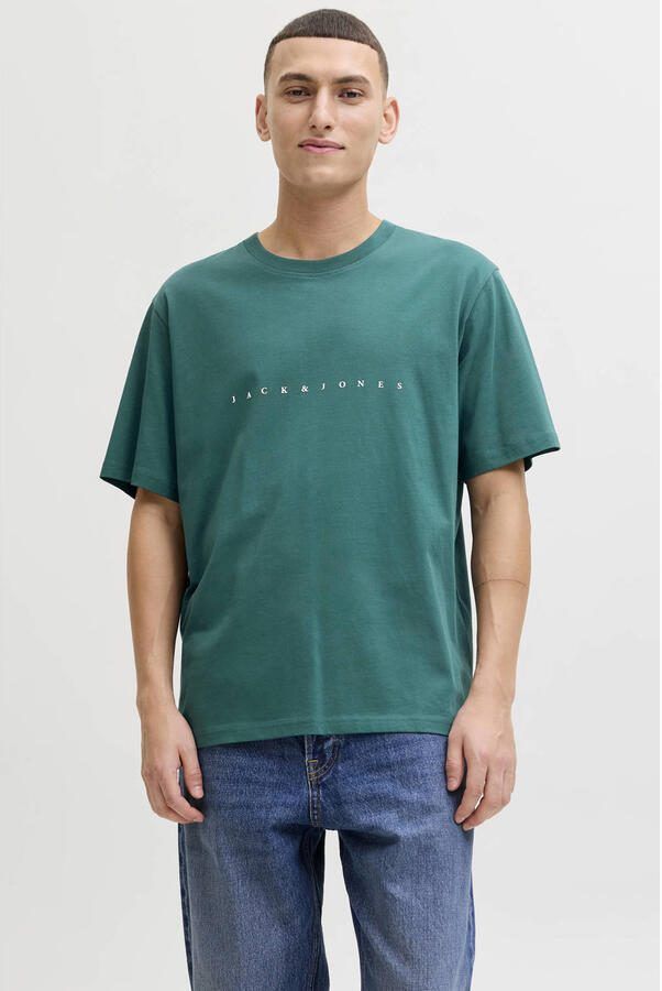 JACK & JONES ESSENTIALS regular T-shirt groen
