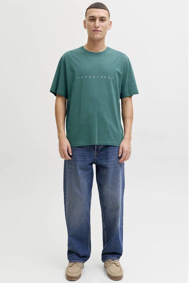 JACK & JONES ESSENTIALS regular T-shirt groen - Foto 3