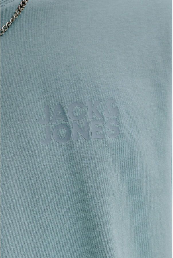 JACK & JONES ESSENTIALS regular T-shirt turquoise - Foto 3