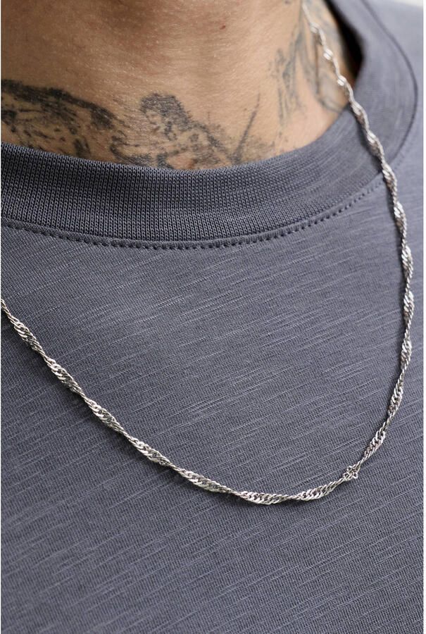 JACK & JONES ESSENTIALS relaxed fit gemêleerd T-shirt turbulence - Foto 3