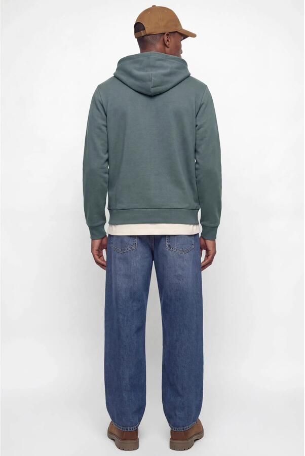 JACK & JONES ESSENTIALS relaxed fit hoodie grijsblauw - Foto 2