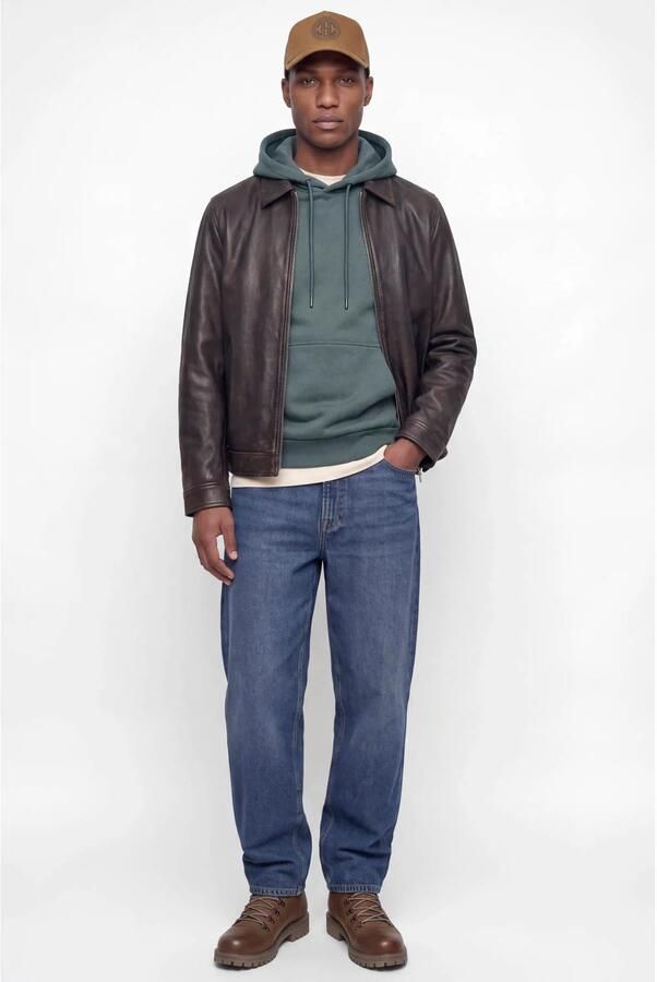 JACK & JONES ESSENTIALS relaxed fit hoodie grijsblauw - Foto 3