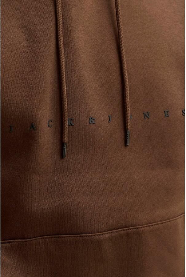 JACK & JONES ESSENTIALS relaxed fit hoodie met logo cocoa - Foto 3