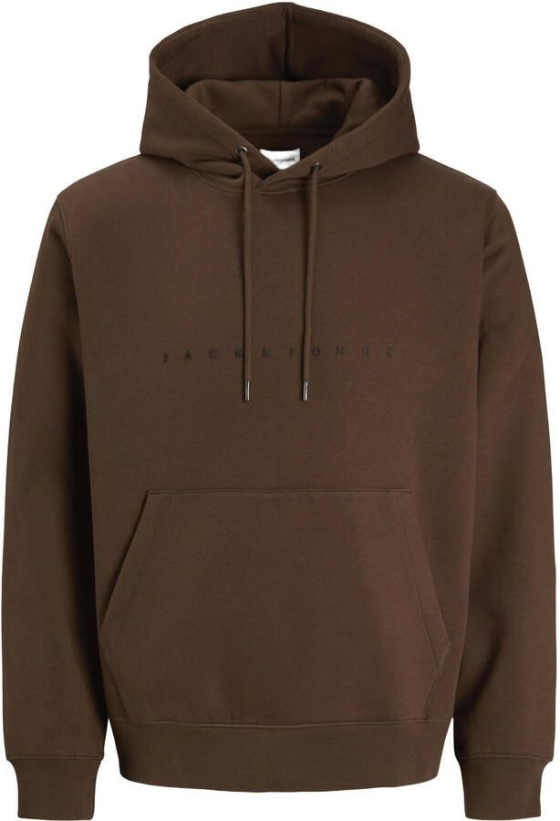 JACK & JONES ESSENTIALS relaxed fit hoodie met logo cocoa - Foto 2